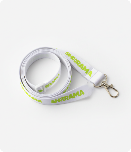 Figure (2) White Lanyard